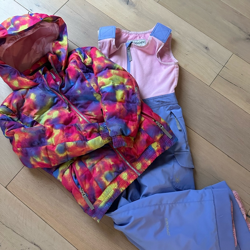 Girls Spyder Ski Set Size 7